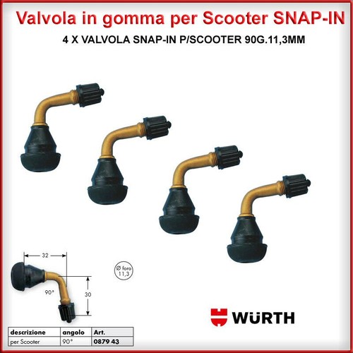 Valvole gomma gradi in - in,