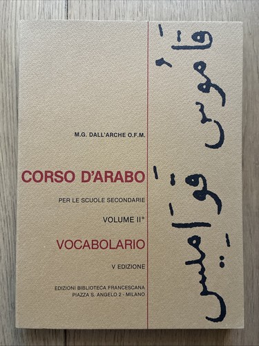 Corso arabo vocabolario - corso,