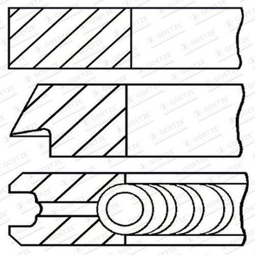 Goetze engine set anelli - goetze,
