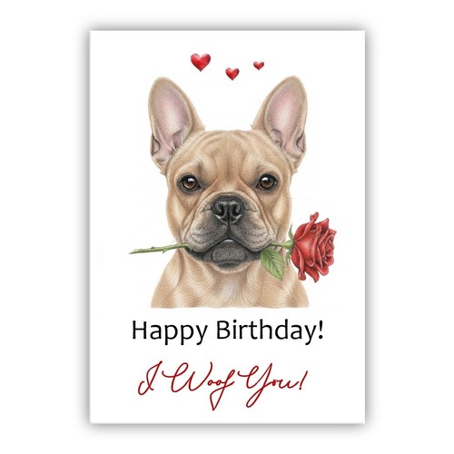 Biglietto compleanno bulldog - biglietto,