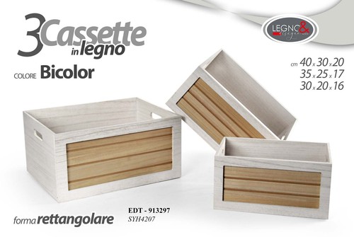Cassette legno set - , 3