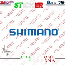 ADESIVO STICKER LOGO SHIMANO MISURE PERSONALIZZATE