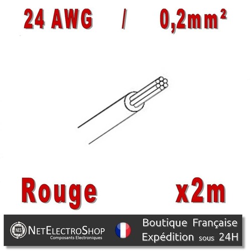 Fil cablage 24awg 0 - de, /