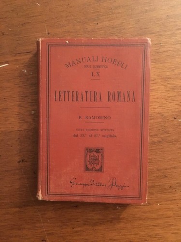 Libro letteratura romana - libro,
