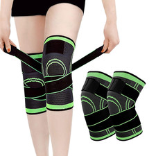 Tutore Ginocchio(2 Pezzi), Ginocchiera Ortopedica Sportiva Compressione Ginocchi