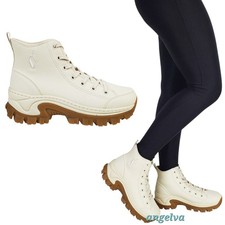 Sneakers alte Skechers hi ryze street stomper bianco sporco moda outdoor