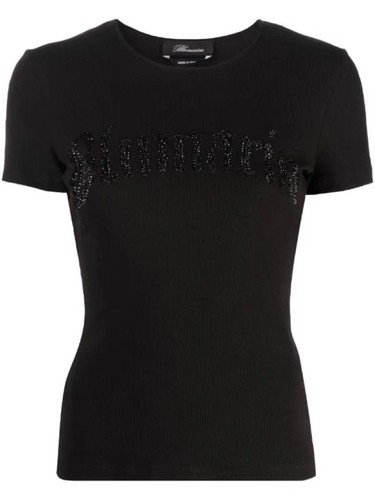 Shirt blumarine logo nera - t-shirt,