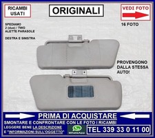ALETTA TENDINA PARASOLE SINISTRA DESTRA ORIGINALI FIAT 600 SEICENTO 1998-2010