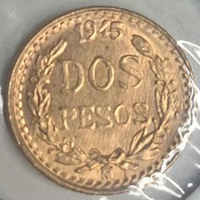 1945-Mo 2 Peso Messico Dos