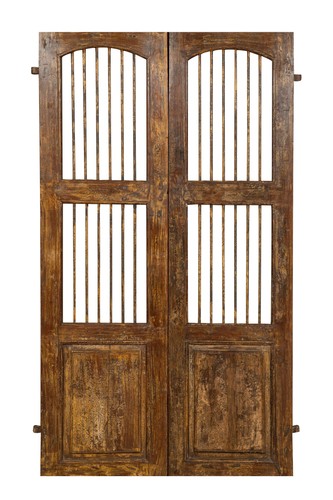 Portone antico legno massello