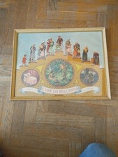 QUADRO CON STAMPA-ANTONIO COLLINO-LE VARIE ETÀ DELLA DONNA-ANNI 40'-VINTAGE