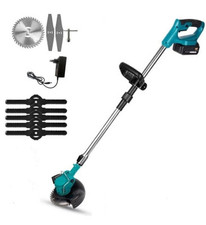 DECESPUGLIATORE A BATTERIA TAGLIABORDI ELETTRICO 800W TAGLIAERBA 2 BATTERIE 48V