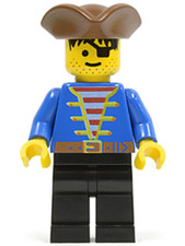 MINIFIGURE LEGO PIRATES PIRATA GIACCA BLU PI080 1492 1889 1891 1970 6286 6263