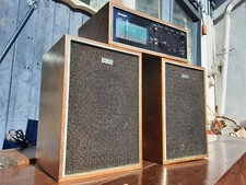 Grazioso mini amplificatore Sharp MPX-37 FM/AM 2 bande + coppia altoparlanti originali 