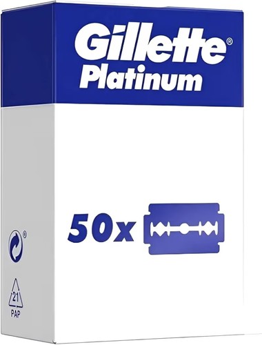 Lamette barba platinum - 50, da