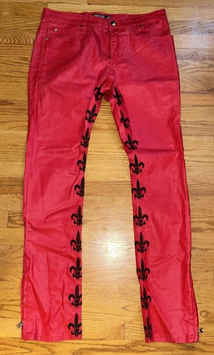 Politics jeans rosso con - con, nero