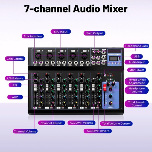 Mixer audio professionale - audio, 7