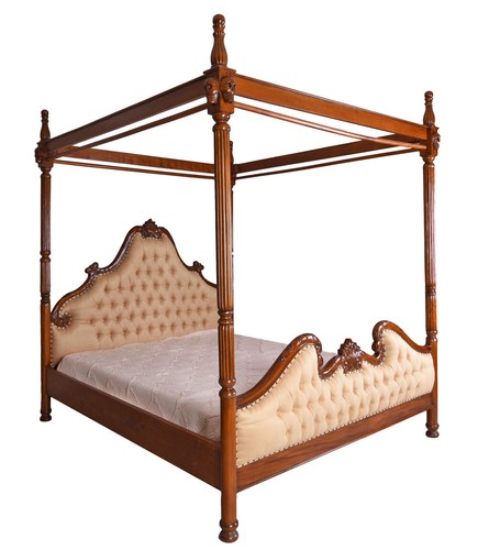 Letto baldacchino mogano - a,