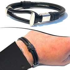 Bracciale da uomo di pelle in