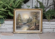 Dipinto olio su tela vintage