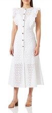 Abito midi bianco firmato