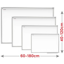 ALLboards Lavagna Bianca Magnetica Scrivibile e Cancellabile Memo [8xDIMENSIONI]