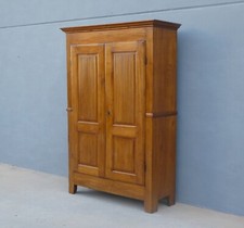 Armadio stipo due ante in pioppo con pannelli grissinati, metà '800 - L 138,5 cm