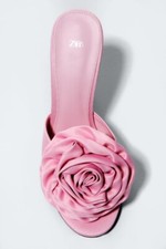 ZARA RASO FIORE TACCO ALTO