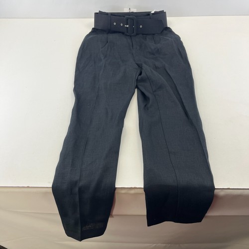 Zara pantalone donna lino nero - zara,
