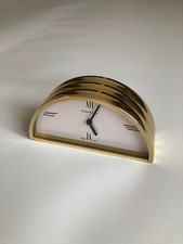 Tiffany orologio da tavolo semicircolare ottone con certificato e imballaggio