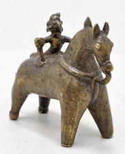 Antico Ottone Cavallo Con