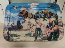 Vassoio In Metallo Pieghevole GI Joe 1987 VINTAGE 