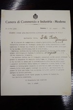 Lettera ufficiale Camera di