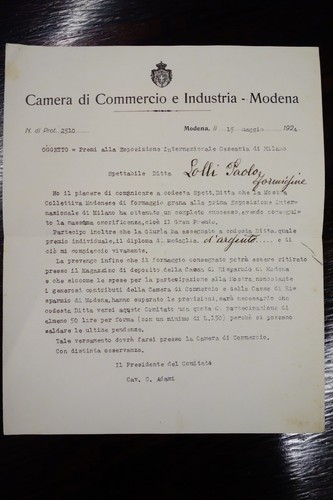 Lettera ufficiale camera - ufficiale,