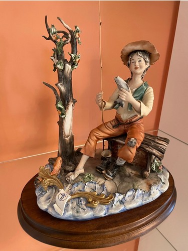 Figurina pescatore capodimonte - figurina,