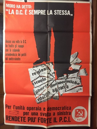 Manifesto originale 1963 pci - originale,