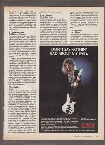 1987 kawai bass rivista - rivista, ad