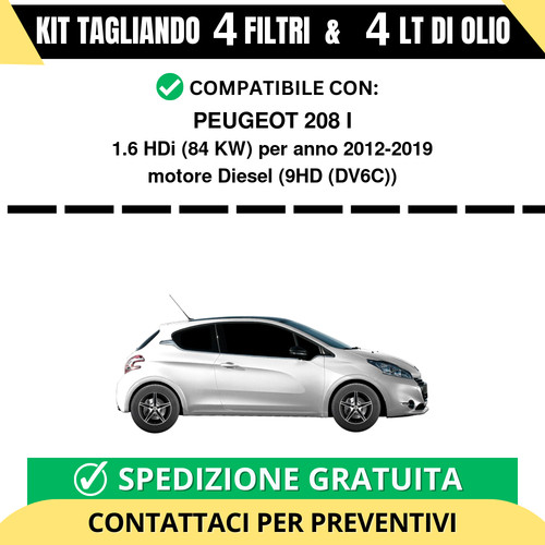 Tagliando per peugeot 208 - tagliando,