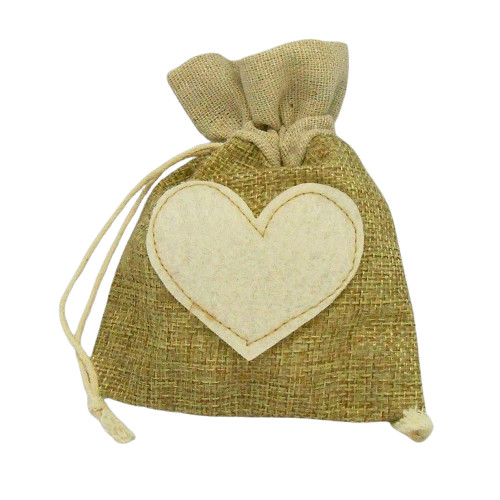Sacchetti juta cuore - sacchetti,