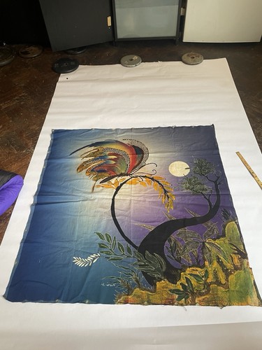 Tessuto cotone farfalla batik