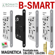 SERRATURA PORTA INTERNA MAGNETICA B-SMART BONAITI FRONTALE 18X190 / 18x196 E50