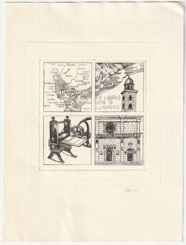 Lajos kamper exlibris citta - lajos,