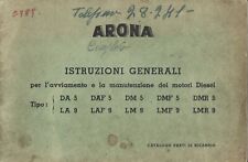 Arona - Istruzioni Motori Marini DA DAF DM  DMF DMR  LA LAF  LM  LMR  Ricambi