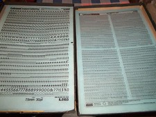 d. NOS Letraset Lettering 10 x