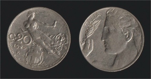 Centesimi 1920 liberta - 20,