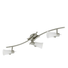 Lampadario da soffitto barra metallo luci fari 3 faretti 40 W Eglo Busto