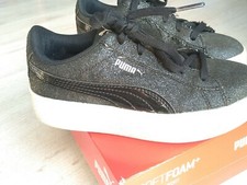 PUMA - VIKKY PLATFORM GLITZ PS - BLACK - BAMBINA N.32