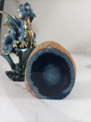Soprammobile agata blu geode - agata,
