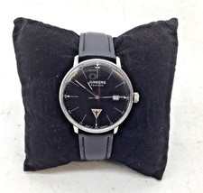 Orologio Uomo Junkers Bauhaus 6070-2 WR 3ATM Quadrante Nero, Indicatore Data