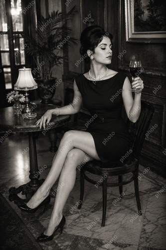 Beautiful woman with wine - beautiful,